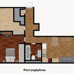 Stylish 3-Room Apartment for Rent in  Mokotów, Warsaw Near Metro