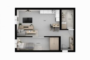 Apartment for Sale in Wola, Warsaw – 36.76 m² | Fully Furnished | Investment Ready 1
