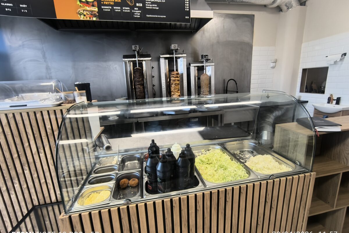 Kebab Shop for Sale – Fully Equipped, Ready-to-Operate Takeaway Business Nowy dwor mazowiecki Nowy Dwór Mazowiecki Offer 110.000 zl 11
