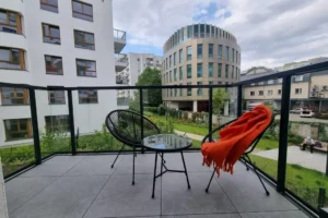 Apartment for Rent in Warsaw Wola – Near Metro Płocka | Modern 2-Bedroom Apartment with Balcony 3